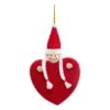 Poupée Coeur De Noël à Suspendre Rouge -Village de Noel sujet de noel poupee coeur feutrine 14cm 116749 1654172497