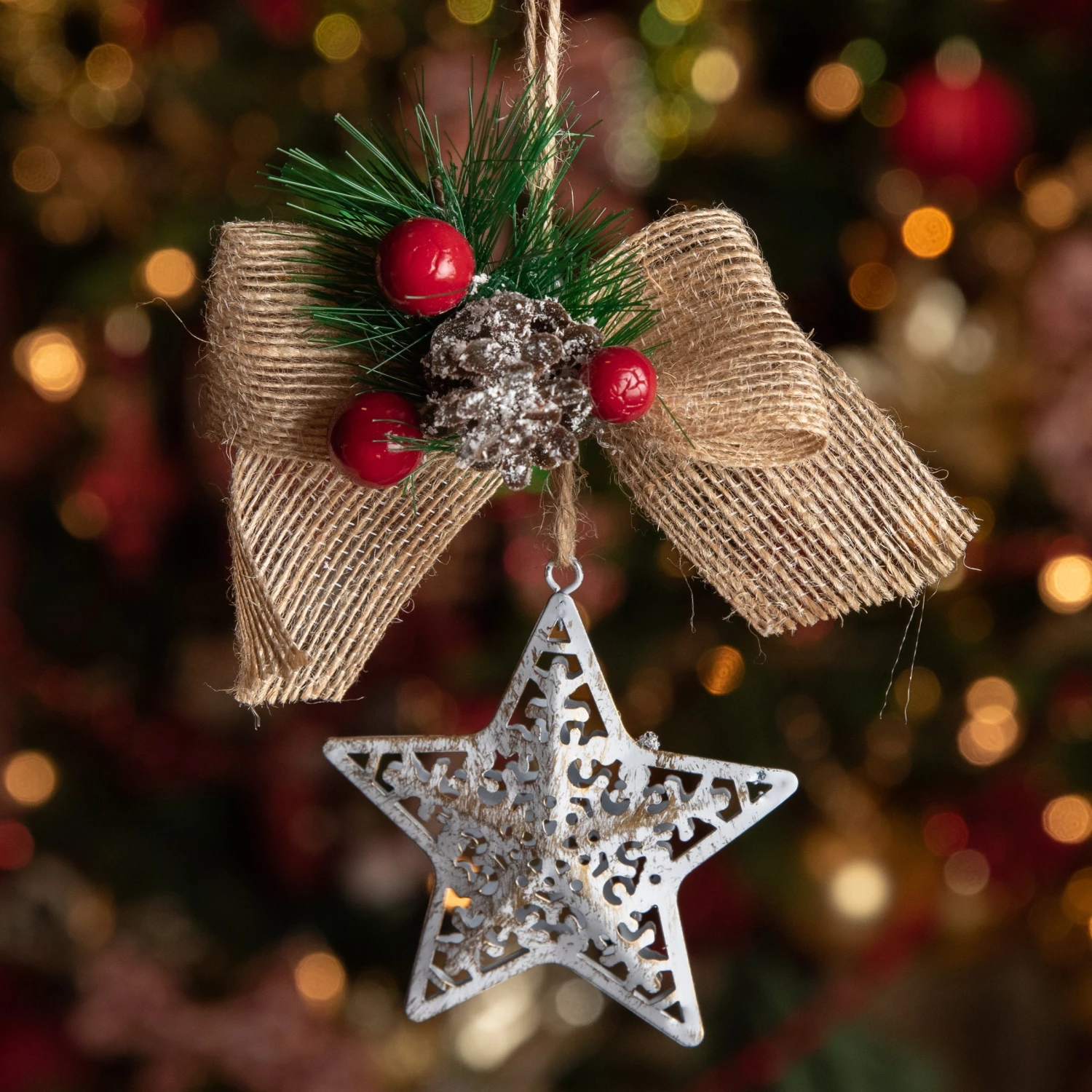 Suspension De Noël Décor étoilé Multicolore