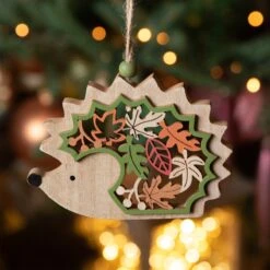 Suspension Hérisson De Noël Multicolore