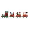 Train Décoratif Farandole De Noël -Village de Noel train bois personnage noel l24 rouge l 22 x p 2 5 x h 5 cm 129401 1688996847