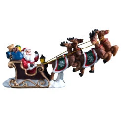 Traineau Du Père Noël Virvoltant