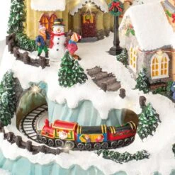 Village De Noël Lumineux Et Musical Enneigé -Village de Noel village de no l lumineux et musical enneig 102559 1649065693