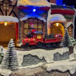 Village De Noël Lumineux à Piles Montgolfière -Village de Noel village de no l lumineux piles montgolfi re 129240 1692883610