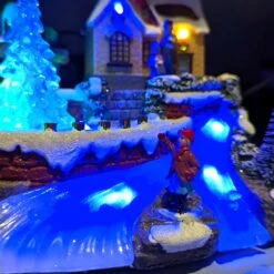 Village De Noël Lumineux à Piles Soirée D'hiver -Village de Noel village de no l lumineux piles soir e d hiver 129078 1692886270