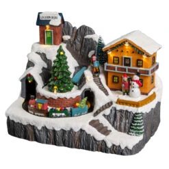 Village De Noël Lumineux Vacances D'hiver