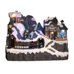 Village De Noël Lumineux Féerie De Noël