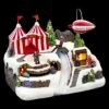 Village De Noël Lumineux Chapiteau Et Dirigeable -Village de Noel village de noeldirigeable mv ms 12l t multicolore l 31 5 x p 26 5 x h 21 5 cm 129486 1688462779